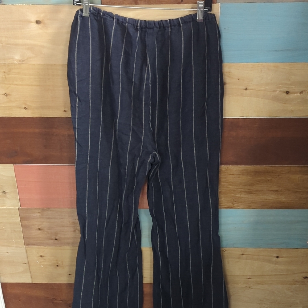 Elegant Navy Striped Pajama Pants - Picture 4 of 5